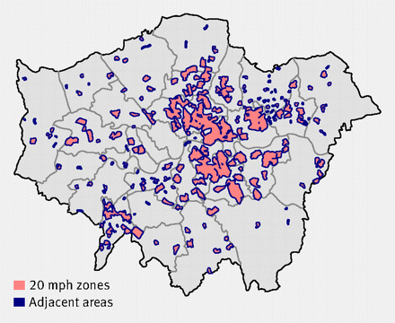 slow zones in london